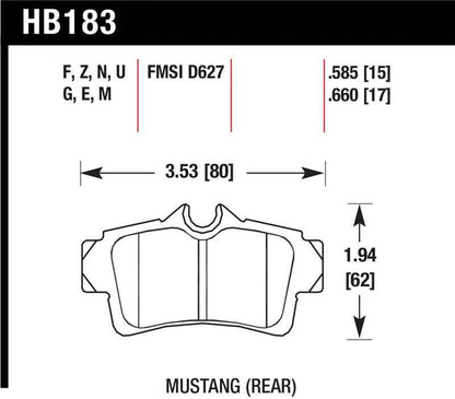 Hawk Performance Ceramic Street Brake Pads