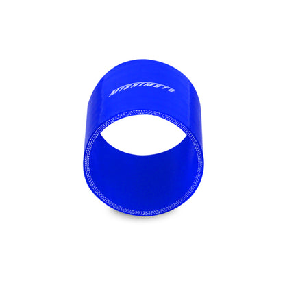Mishimoto 3.0 Inch Blue Silicone Straight Coupler - Durable High-Performance Hose Connector
