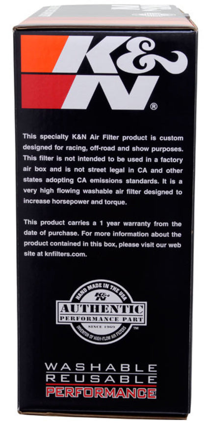 K&N Engineering Round Air Filter Assembly 60-1300 – High-Flow Custom Air Cleaner for Automotive Engines