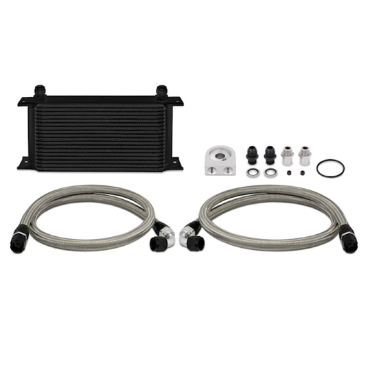 Mishimoto Universal 19 Row Oil Cooler Kit for Ford Mustang - Black