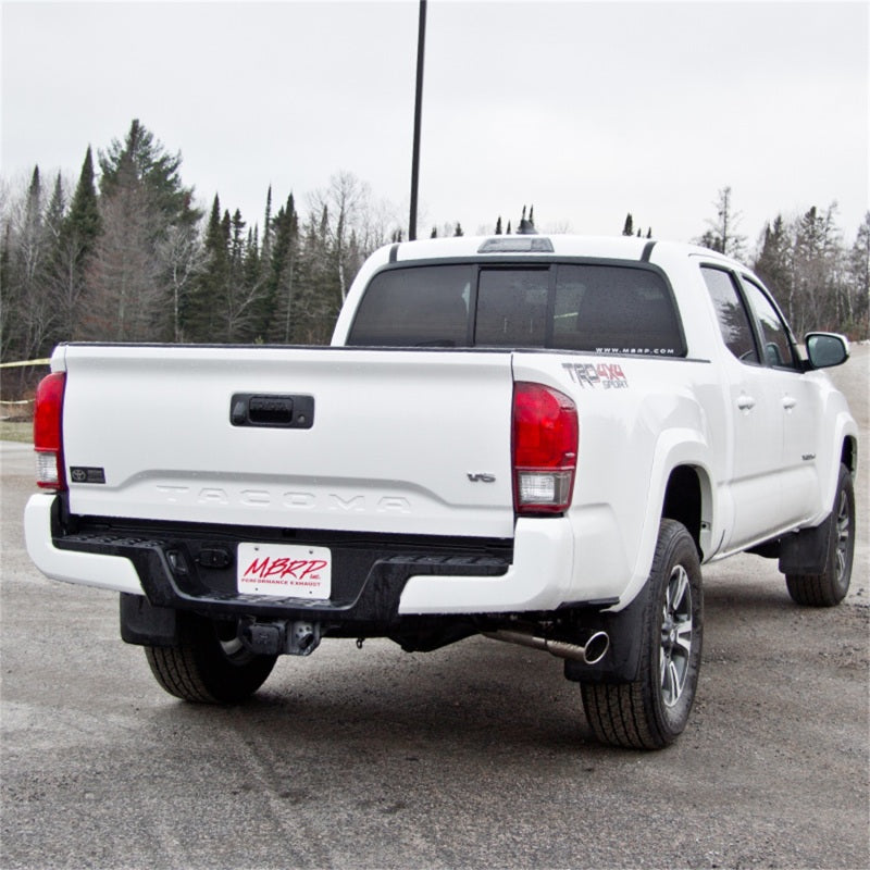 MBRP Armor Plus Series 2016-2017 Toyota Tacoma 3.5L Cat Back Exhaust System with Single Side Exit and 4-Inch Tip