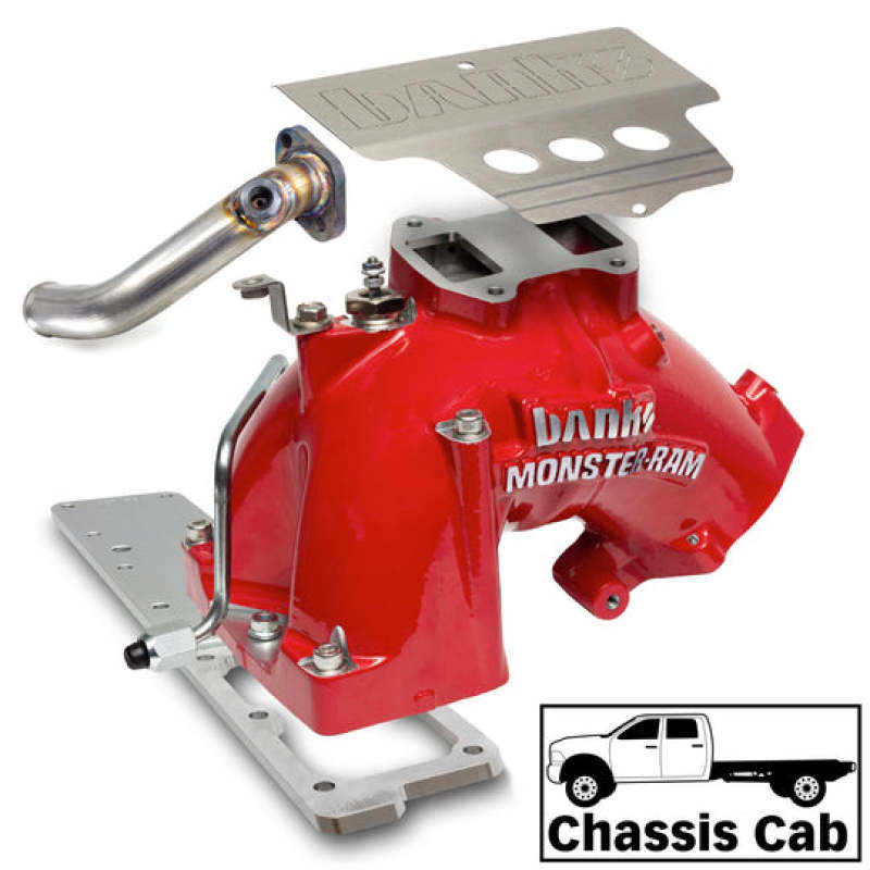 Banks Power 13-18 Dodge Ram 6.7L Monster-Ram Intake System with Fuel Line for Chassis Cab - Improved Throttle Response and Fuel Efficiency