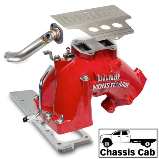 Banks Power 13-18 Dodge Ram 6.7L Monster-Ram Intake System with Fuel Line for Chassis Cab - Improved Throttle Response and Fuel Efficiency