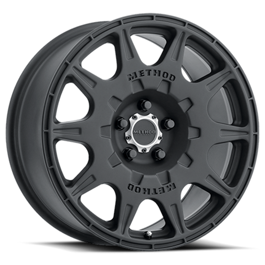 Method MR502 Rally 17x8 Black Alloy Wheel with +38mm Offset for Subaru and More