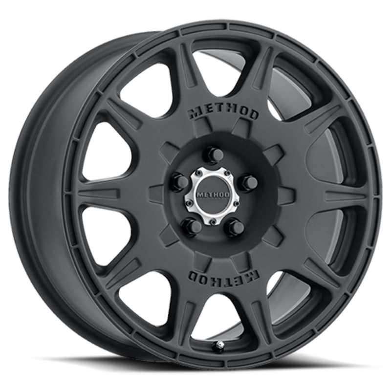 Method MR502 Rally 18x8 Black Alloy Wheel with +38mm Offset for Subaru STI