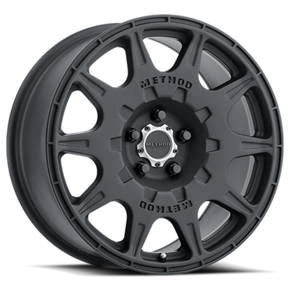 Method MR502 Rally 18x8 Black Alloy Wheel with +38mm Offset for Subaru STI