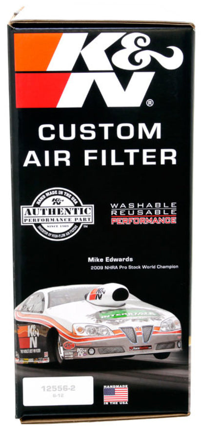 K&N Engineering Round Air Filter Assembly 60-1300 – High-Flow Custom Air Cleaner for Automotive Engines