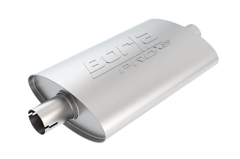 Borla Pro-XS Muffler Oval 2.25 Inch Inlet and Outlet - Reversible Notched Design