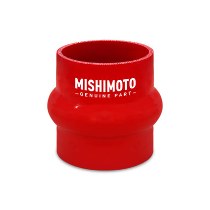 Mishimoto 3-Inch Red Silicone Hump Hose Coupler for Automotive Intake and Intercooler Systems