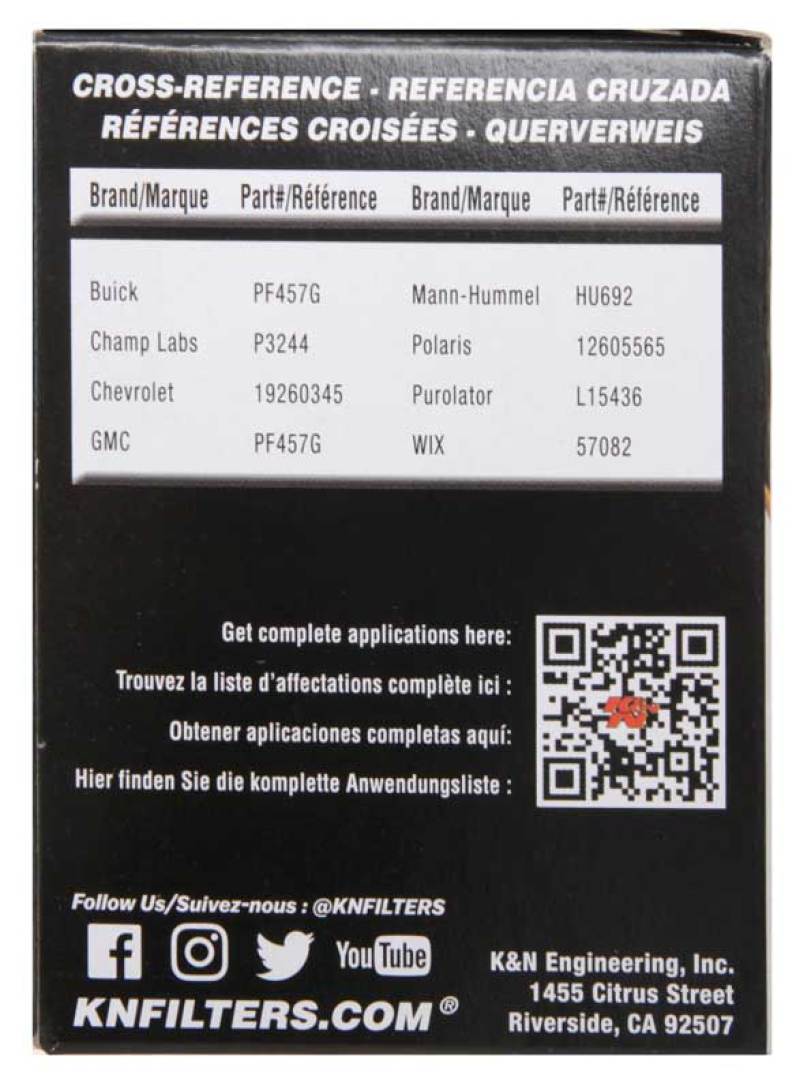 K&N Engineering HP-7000 Cartridge Oil Filter for Saab 9-3 and More