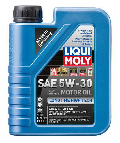 LIQUI MOLY 1L Longtime High Tech Motor Oil SAE 5W30 for Diesel Engines with DPF - Part 2038