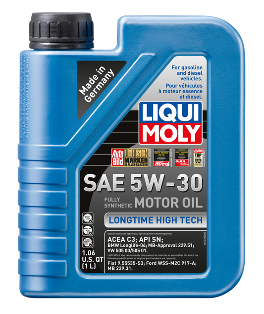LIQUI MOLY 1L Longtime High Tech Motor Oil SAE 5W30 for Diesel Engines with DPF - Part 2038
