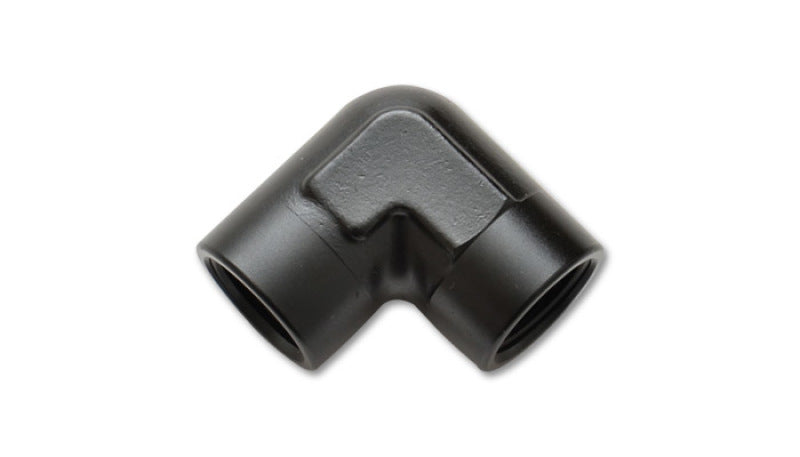Vibrant 3/8 inch NPT 90 Degree Female Pipe Coupler Fitting - Part #11322