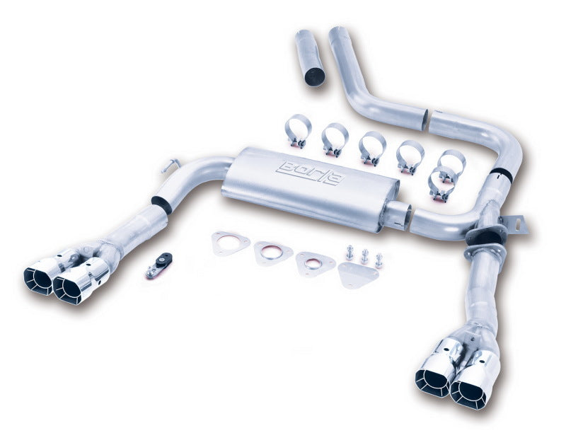 Borla 14780 S-Type Cat-Back Exhaust System for 1998-2002 Chevrolet Camaro SS, Z28, Pontiac Firebird & Trans-Am with 5.7L V8