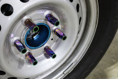 Mishimoto Aluminum Locking Lug Nuts M12x1.5 27-Piece Set for Ford Bronco – Neo Chrome Finish