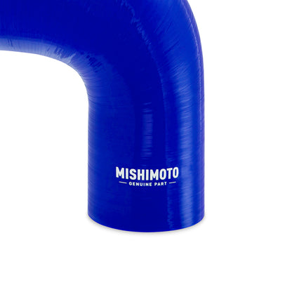 Mishimoto 90-Degree Silicone Reducer Coupler 2.75-inch to 3.00-inch - Blue