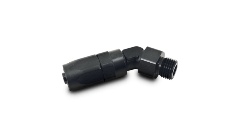 Vibrant Performance Aluminum -6AN 45 Degree Hose End Fitting with 9/16-18 Thread