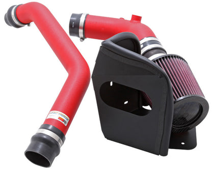 K&N Engineering 69-6546TWR Wrinkle Red Cold Air Intake System for Mitsubishi Lancer (2008-2014)