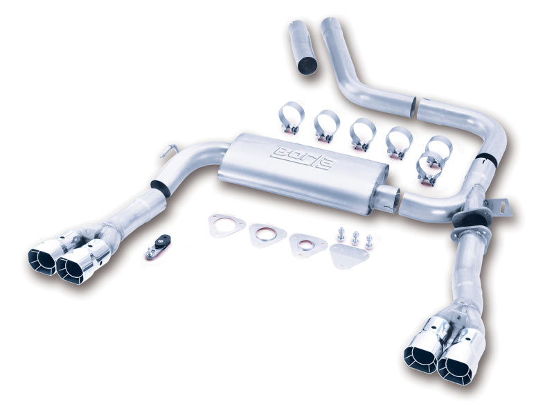 Borla 14780 S-Type Cat-Back Exhaust System for 1998-2002 Chevrolet Camaro SS, Z28, Pontiac Firebird & Trans-Am with 5.7L V8
