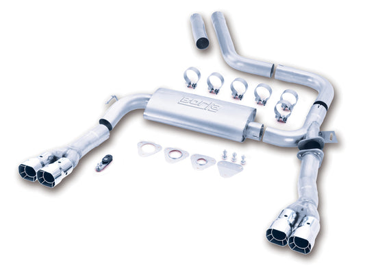 Borla 14780 S-Type Cat-Back Exhaust System for 1998-2002 Chevrolet Camaro SS, Z28, Pontiac Firebird & Trans-Am with 5.7L V8