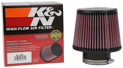 K&N Universal Rubber Air Filter with 3-inch Flange for Audi A4, A5, A6 and Dodge Caliber