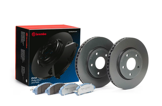 Brembo OE Front Brake Kit for 2012+ Nissan Sylphy, 2017+ Nissan Leaf & Nissan NV200 EV - Part Number KT08018