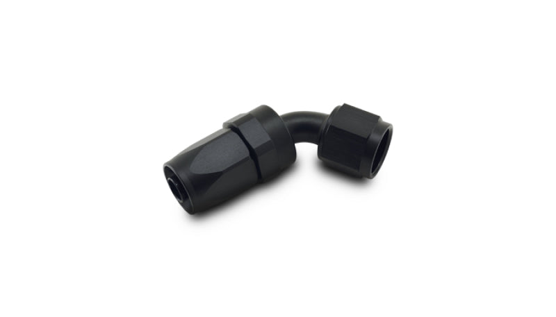 Vibrant Performance -6AN 60 Degree Elbow Hose End Fitting with Black Hard Anodized Finish