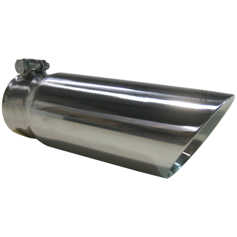 MBRP Universal 3-Inch O.D. Dual Wall Angled Exhaust Tip – Mirror Polished T304 Stainless Steel