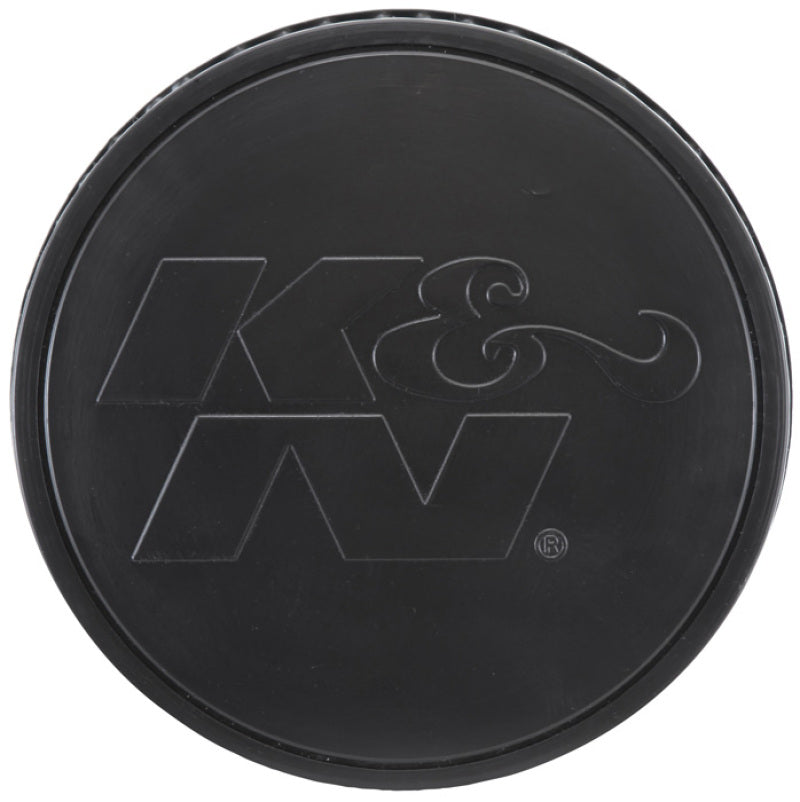 K&N Engineering RU-5283HBK Black Universal Air Filter – 4.5 inch Flange ID x 8 inch Base OD x 6.625 inch Top OD, Round Tapered Design