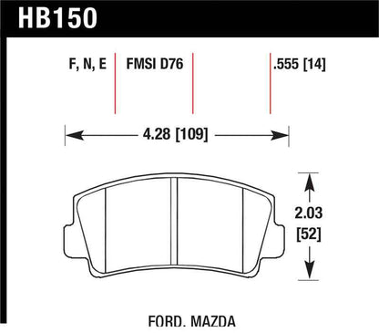 Hawk HPS Street Brake Pads