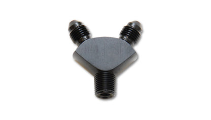 Vibrant Performance -3AN x -3AN x 1/8-Inch NPT Aluminum Y-Adapter Fitting Part 10818