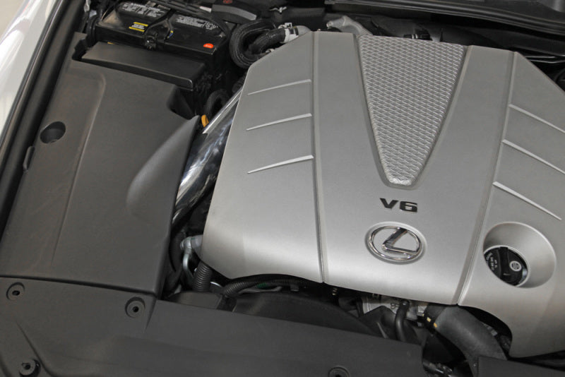 Spectre 06-12 Lexus IS250/IS350 V6-2.5/3.5L F/I Air Intake Kit with Red Filter and Polished Aluminum Tubing