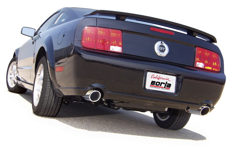 Borla 05-09 Mustang GT 4.6L V8 SS Axle-Back Exhaust System with Touring Mufflers and 4-Inch Chrome Tips