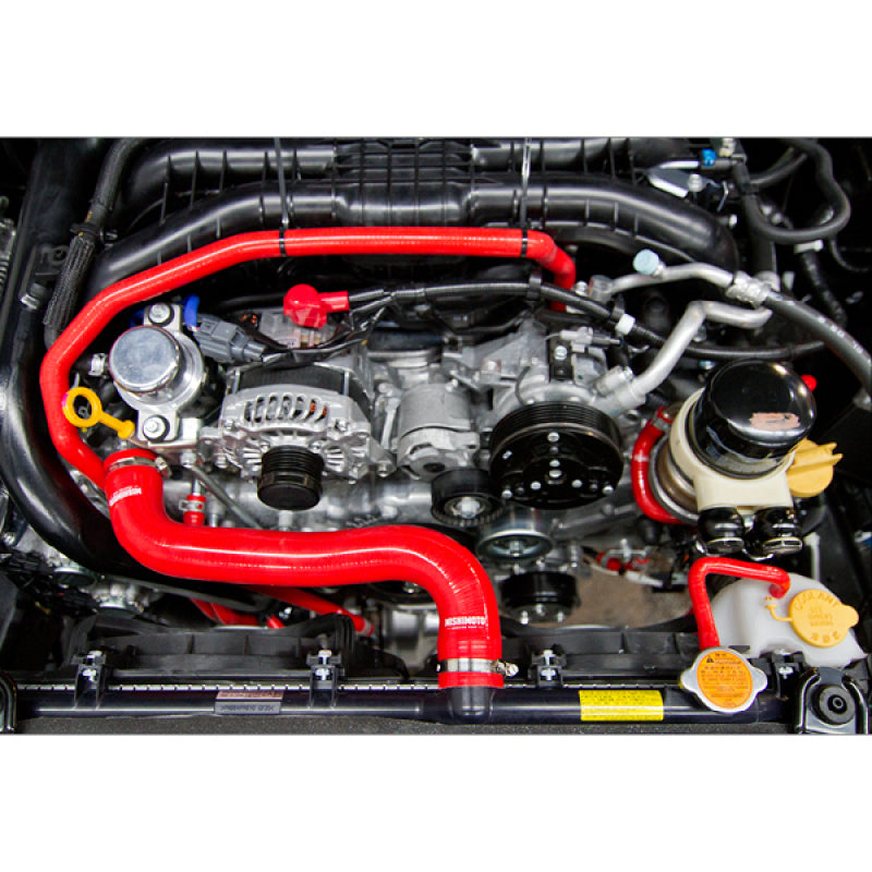 Mishimoto 2015 Subaru WRX Red Silicone Radiator Coolant Ancillary Hose Kit - Part MMHOSE-WRX-15ANCRD
