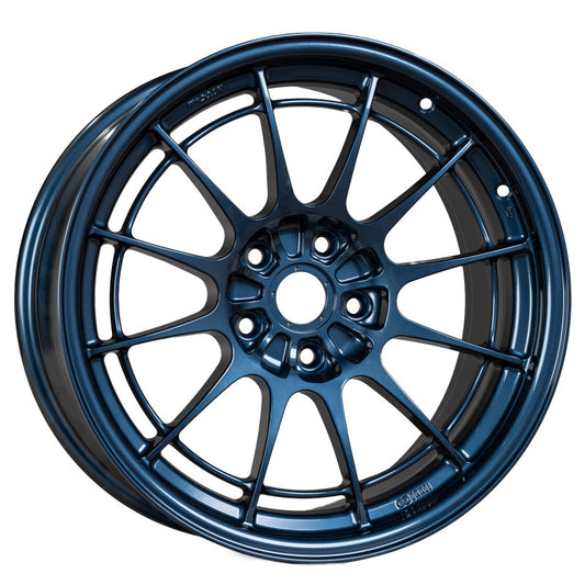 Enkei NT03+M 18x9.5 Misty Blue Wheel with 5x114.3 Bolt Pattern and +40mm Offset