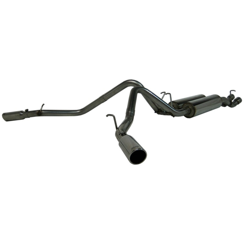 MBRP Armor Plus Series Cat Back Exhaust System for Chevy/GMC 2500 HD 2001-2007, 2.5-Inch Dual Split Side Exit with 3.5-Inch Tips