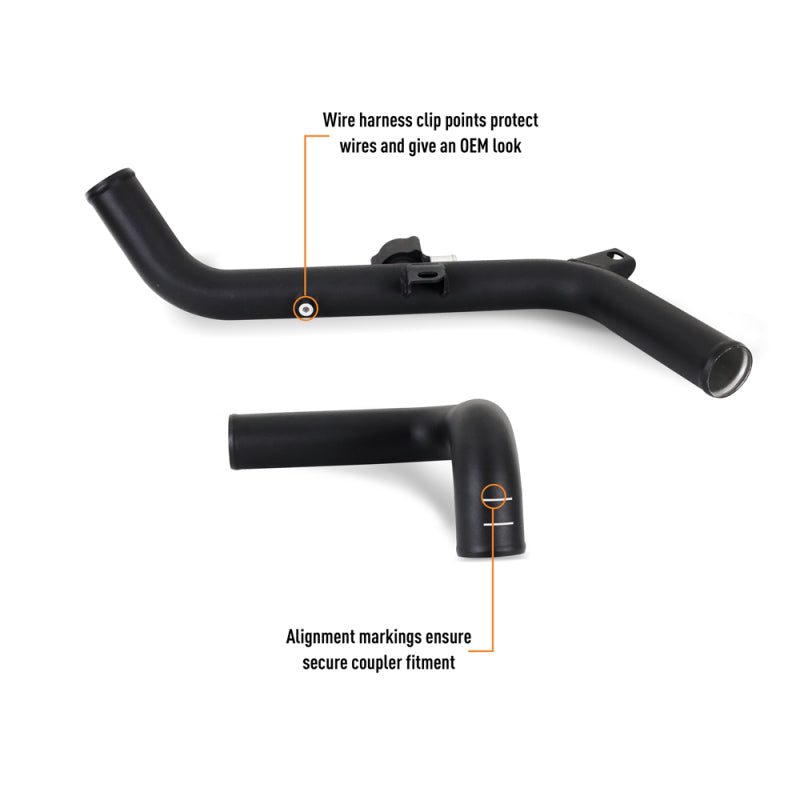Mishimoto 21+ Ford Bronco 2.7L EcoBoost Intercooler Pipe Kit - Micro Wrinkle Black