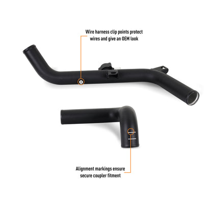 Mishimoto 21+ Ford Bronco 2.7L EcoBoost Intercooler Pipe Kit - Micro Wrinkle Black