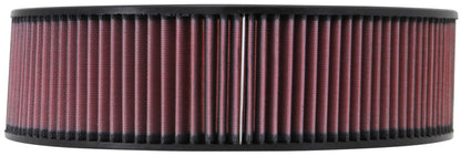 K&N Engineering Custom Round Air Filter 14 inch OD, 12 inch ID, 4 inch Height – High-Flow Reusable Air Filter for Enhanced Performance
