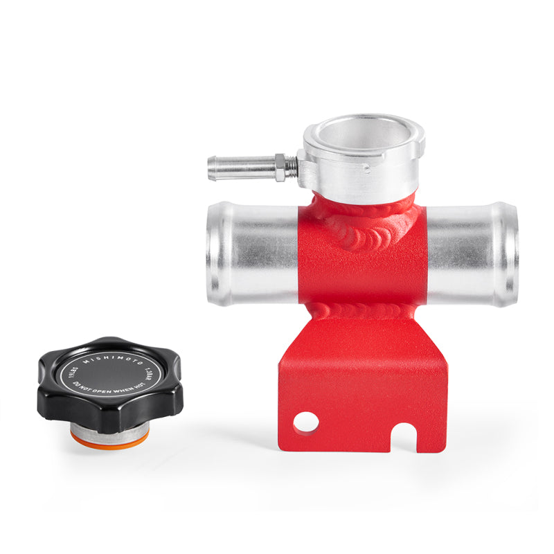 Mishimoto All-Aluminum Coolant Fill Inlet for 2008-2015 Mitsubishi Lancer Evo X - Red