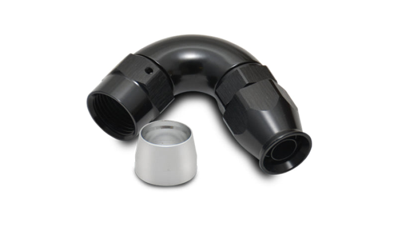 Vibrant -8AN 120 Degree High Flow Hose End Fitting for PTFE Lined Hose