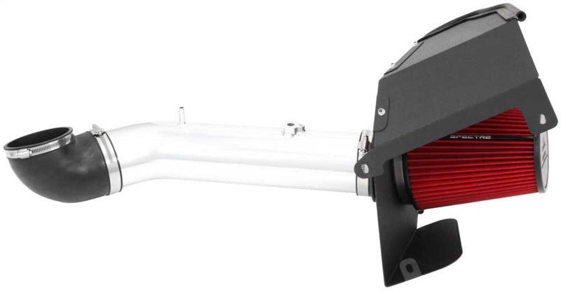 Spectre 11-13 GM 2500HD/3500HD V8-6.0L F/I Air Intake Kit with Red Filter and Polished Aluminum Tubing