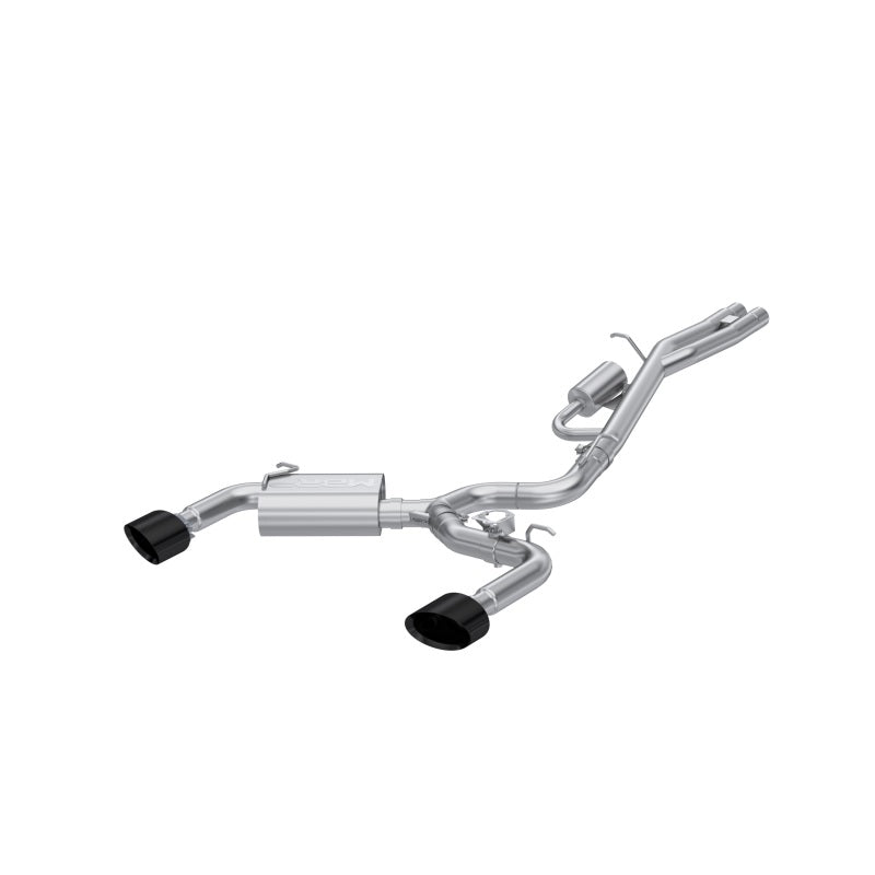 MBRP Armor Pro Series 17-20 Audi RS3 2.5T T304 Stainless Steel Cat-Back Exhaust System with Black Chrome Tips