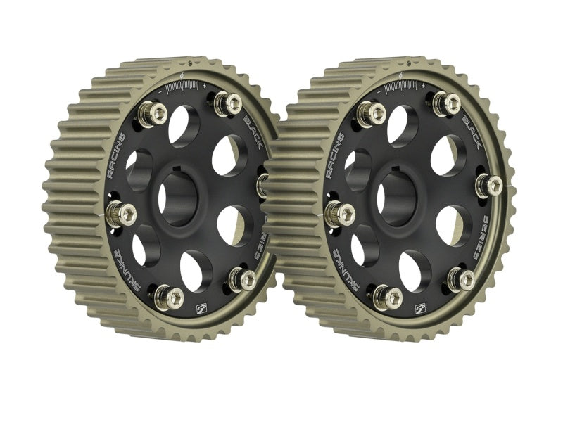 Skunk2 Pro-Series Honda H22/F20B DOHC VTEC Cam Gears – Adjustable, Black, Set of 2