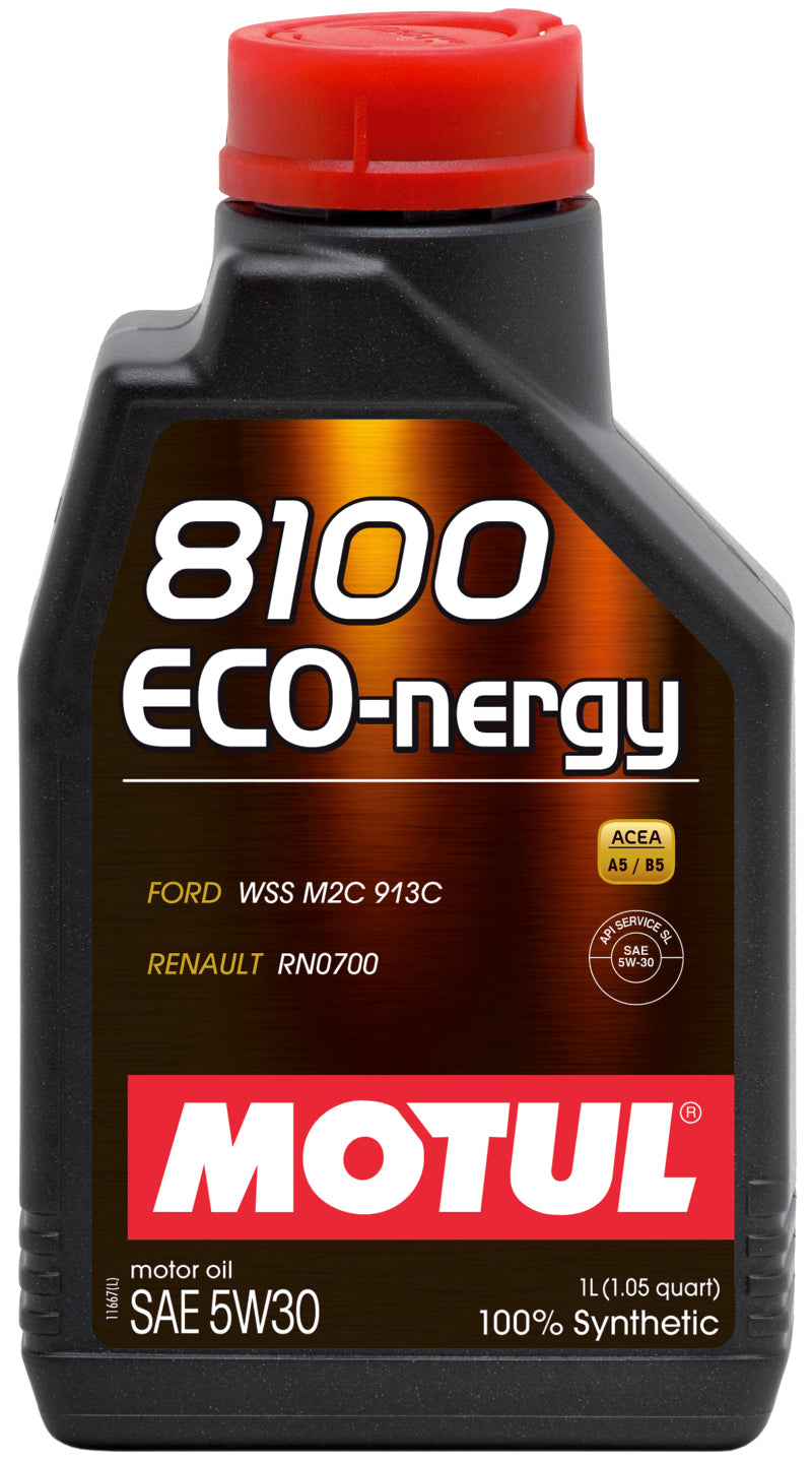Motul 8100 Eco-nergy 5W-30 Synthetic Engine Oil for Gasoline and Diesel Engines