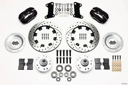 Wilwood Forged Dynalite Front Hub Kit with 12.19-inch Rotors for 1964-1974 American Muscle Cars