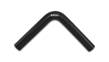 Vibrant 4 Ply Reinforced Silicone Elbow Connector – 1.25 inch ID x 8 inch Leg, 90 Degree Black