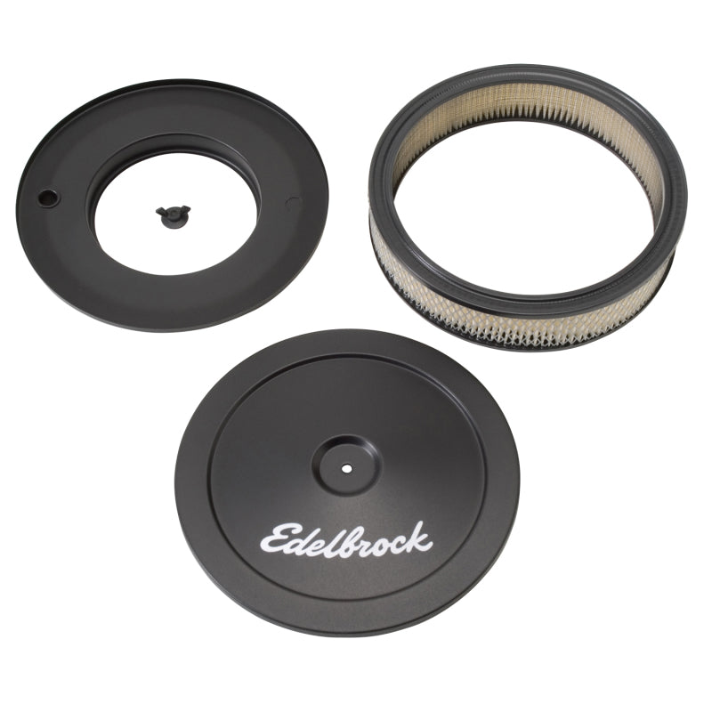 Edelbrock Pro-Flo Series Round Chrome Air Cleaner for 5-1/8 Inch Carburetors