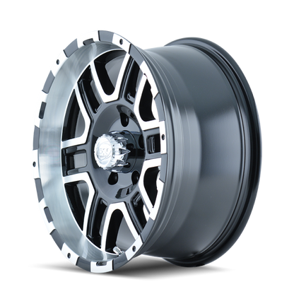 ION Wheels Type 179 16x8 Black Machined Alloy Wheel with 8x165.1 Bolt Pattern and 10mm Offset