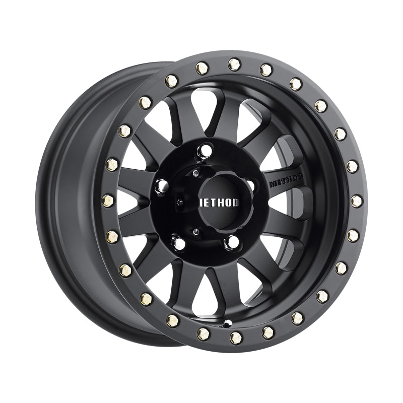 Method MR304 Double Standard 15x8 Inch Matte Black Wheel with -24mm Offset and 5x5.5 Bolt Pattern